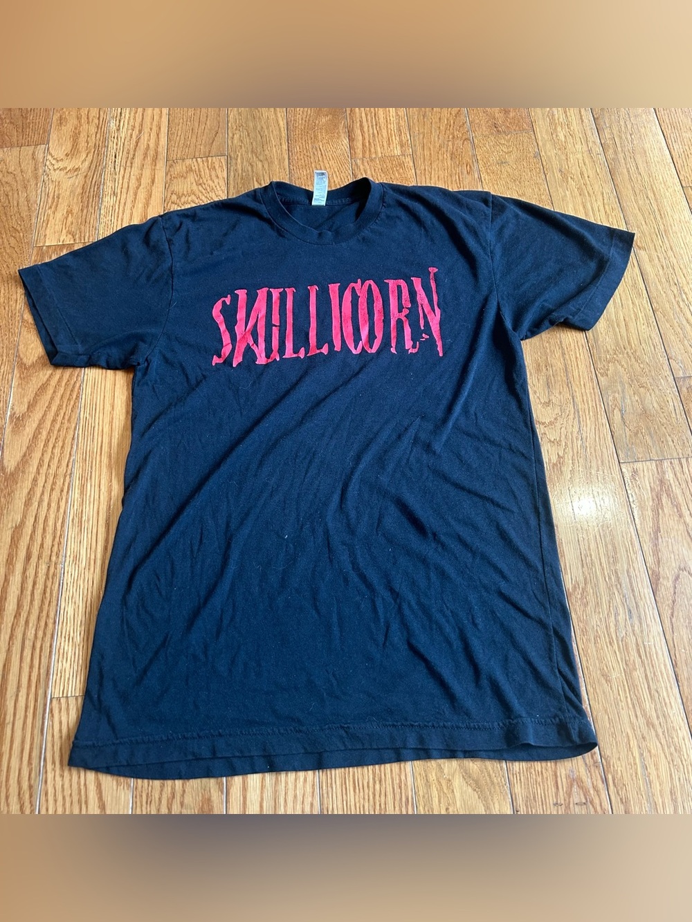 Skillicorn Afro Brutality T-Shirt Mens Medium Black Red Graphic Band Tee - Picture 3 of 10
